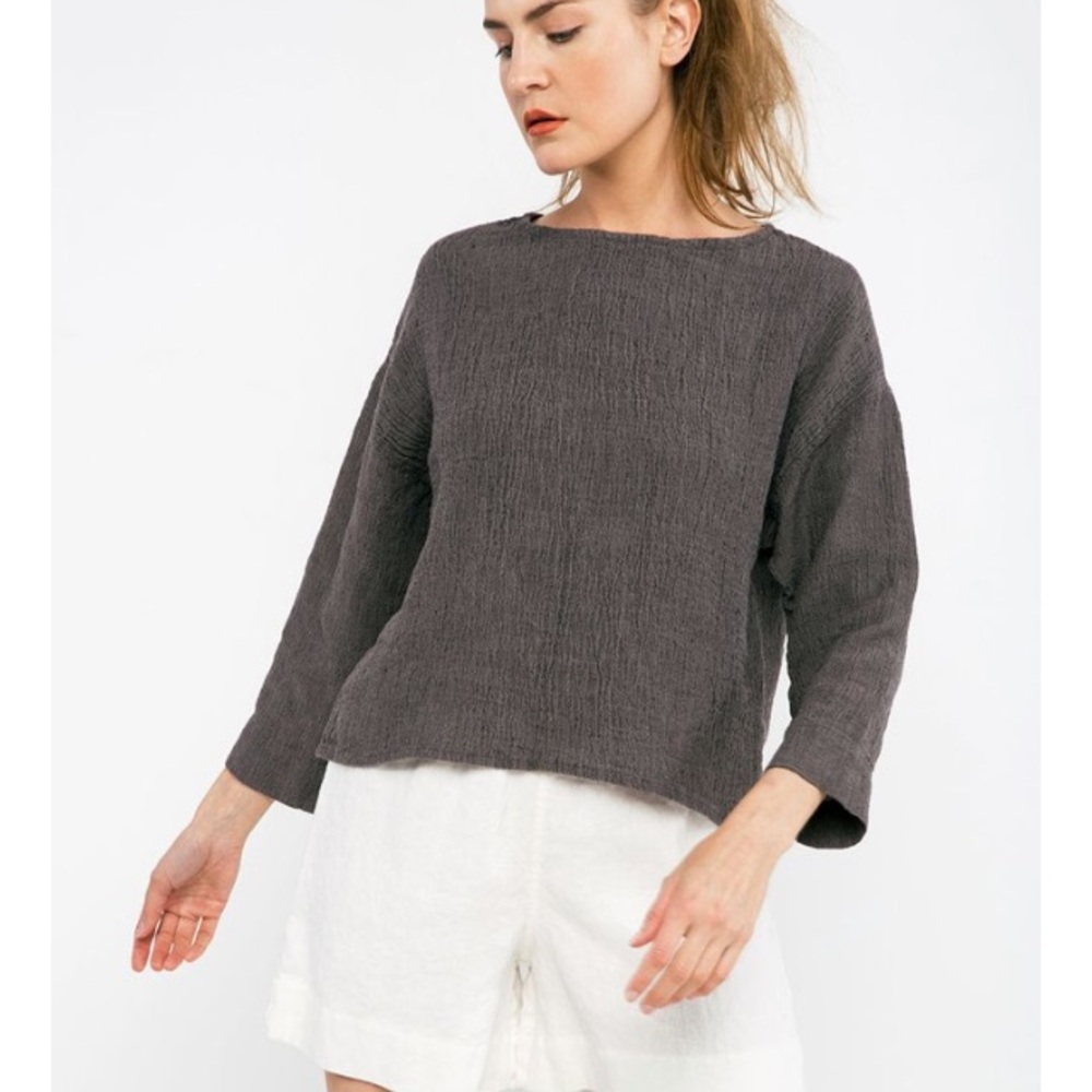 Elizabeth Suzann Linen Gauze Laura Top XS